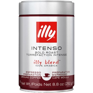 café molido intenso 100% arábica lata 250 g - Illy