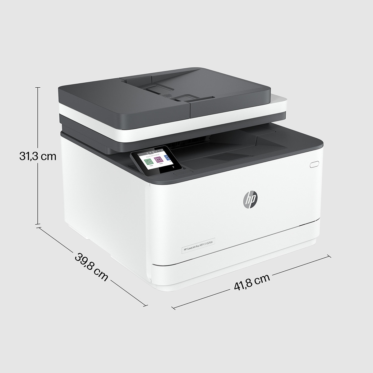 Impresora Multifunción HP LaserJet Pro MFP 3102fdn, Fax, compatible con Instant Ink Blanco-7