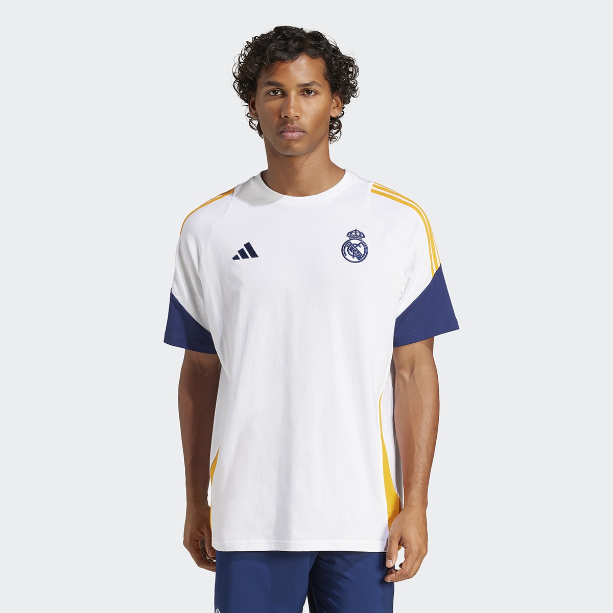 T-shirt de Homem Real Madrid CF Tee Branco / Laranja-1