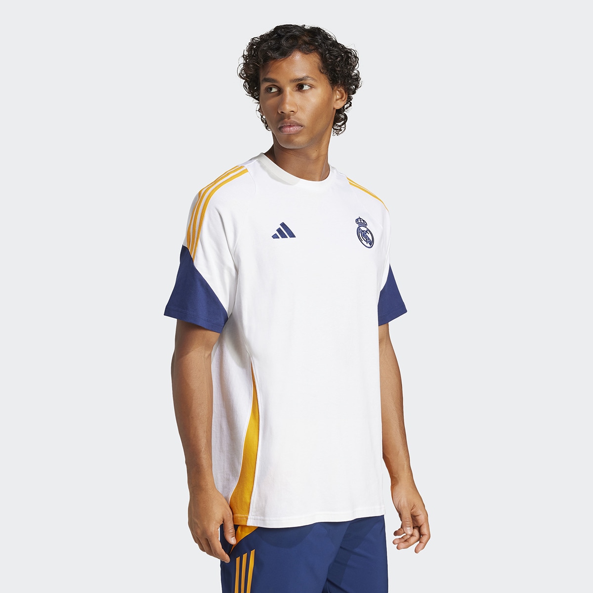 T-shirt de Homem Real Madrid CF Tee Branco / Laranja-2