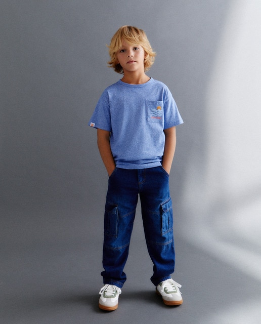 Imagem 0 de Jeans Cargo com Fantasia