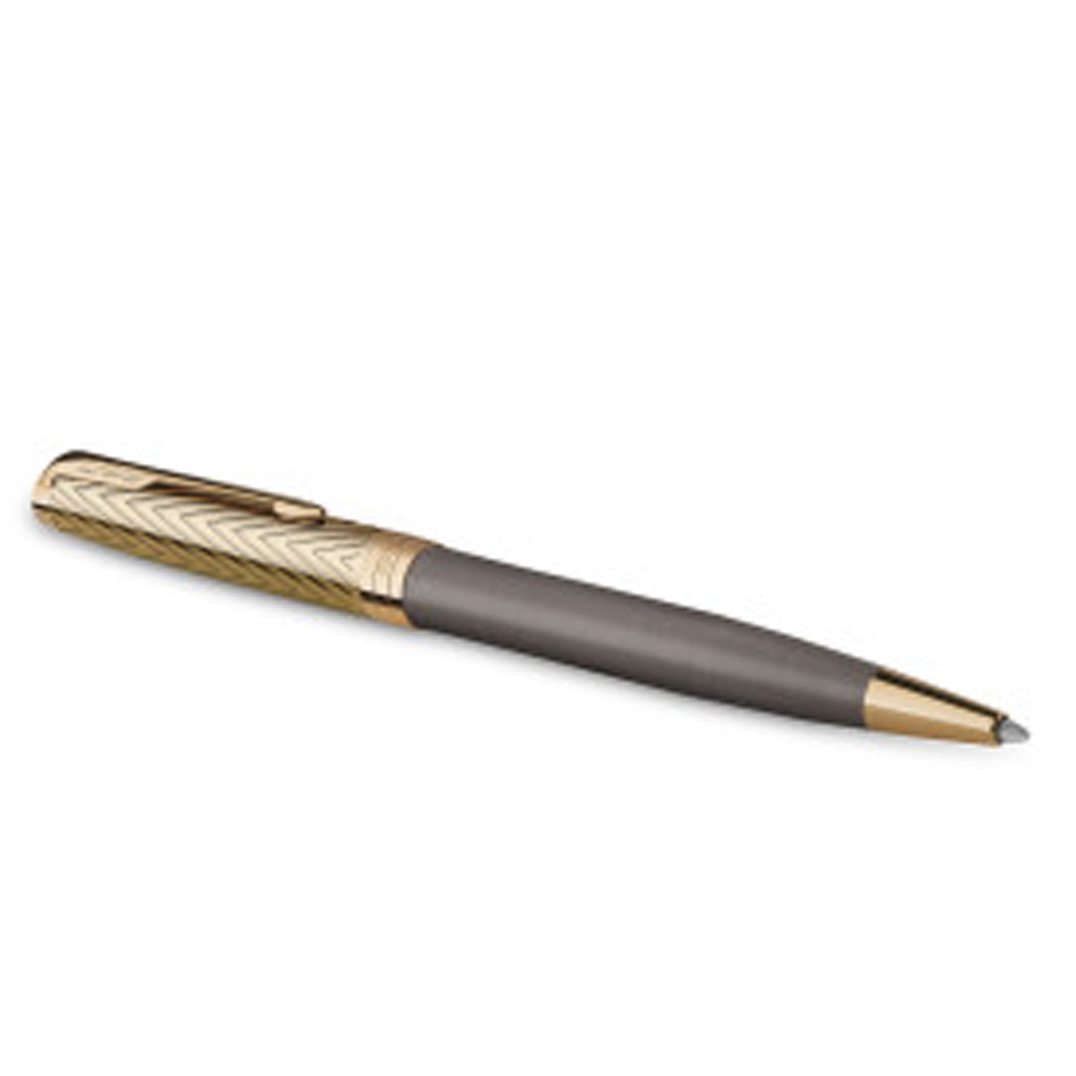 Esferográfica Sonnet Parker Pioneers lacado cinzento ouro Cinzento / Dourado-1