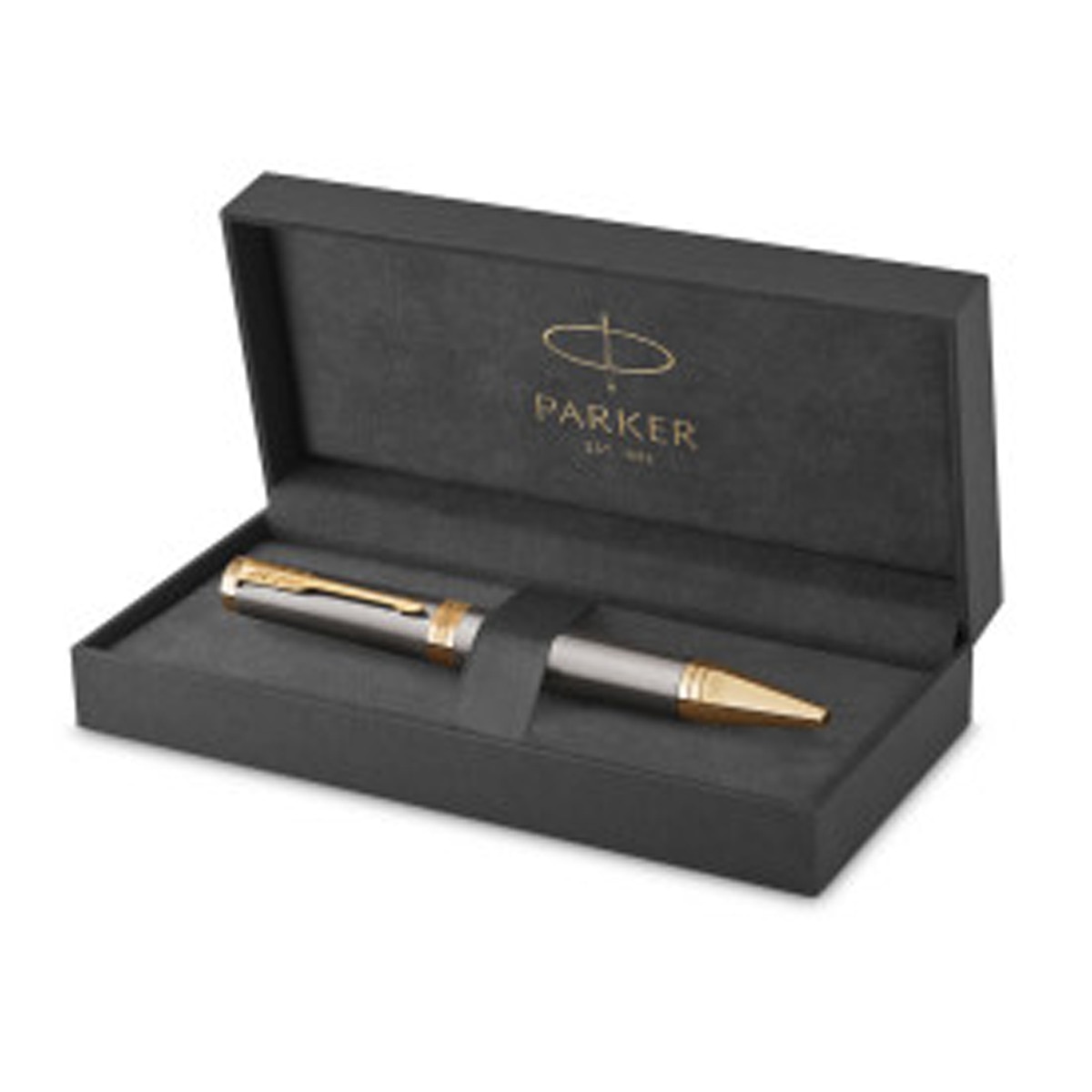 Esferográfica Ingenuity Parker grey core medio Cinza / Dourado-2