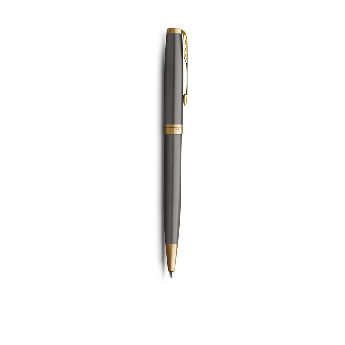 Caneta de Aparo Sonnet Parker Grey core ponta fina Cinza / Dourado-1