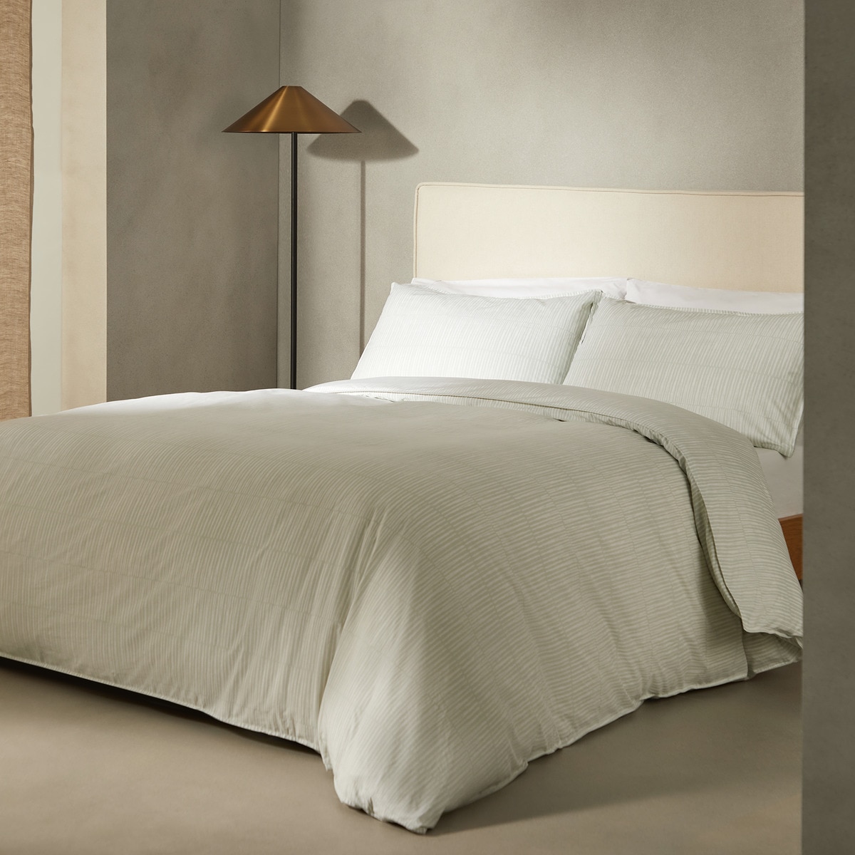 Juego de funda nórdica algodón Geo El Corte Inglés Verde-1