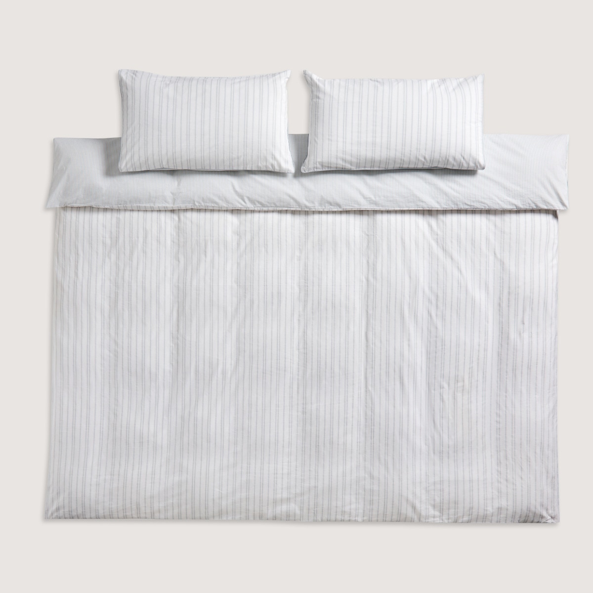 Conjunto de Capa de Edredão de Algodão Derby Azul-6