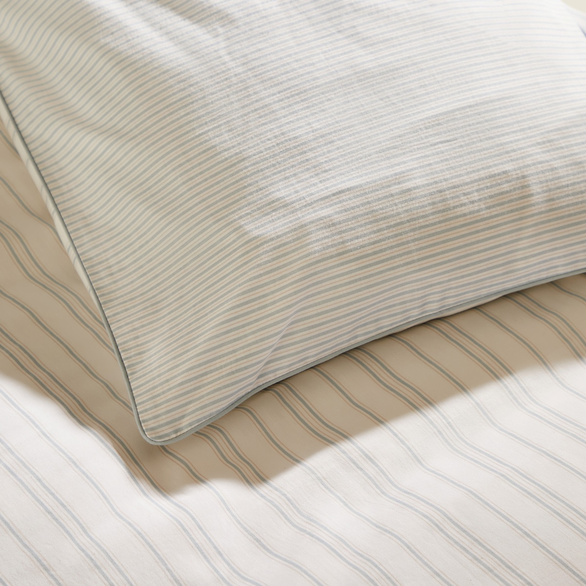 Conjunto de Capa de Edredão de Algodão Derby Azul-4