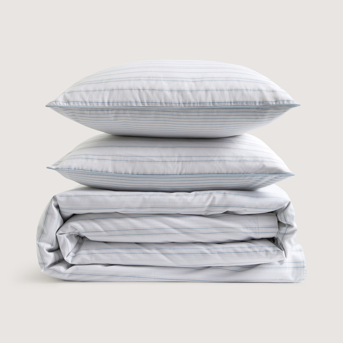 Conjunto de Capa de Edredão de Algodão Derby Azul-2