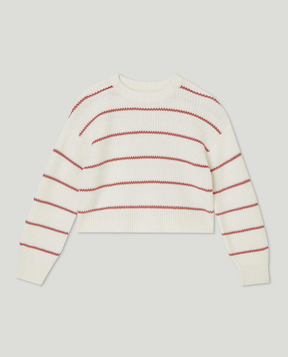 Jersey niña rayas marineras Rosa-1