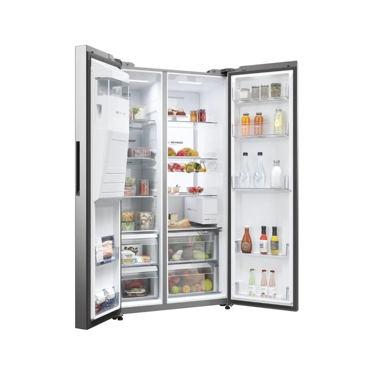 Frigorífico Side by Side Haier SBS 90 Série 7 HSW79F18CIMM No Frost e de 177,5 cm - Platinum Inox Inox-3