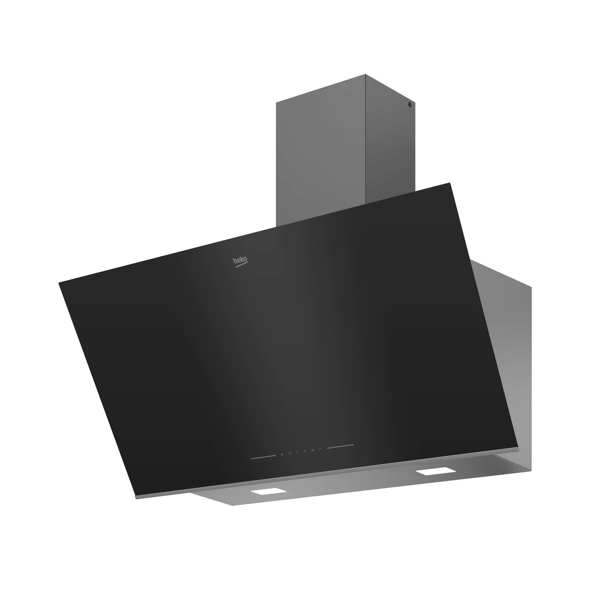 Campana decorativa Beko con 3 velocidades + Booster - BHCA96641BBHS Negro-3
