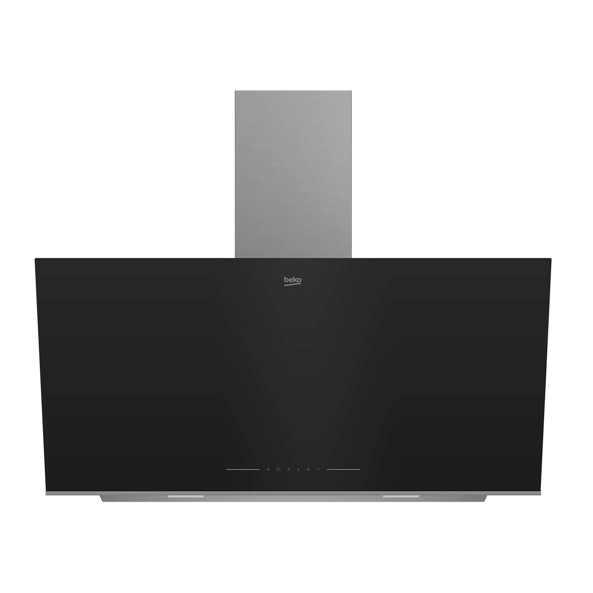 Campana decorativa Beko con 3 velocidades + Booster - BHCA96641BBHS Negro-1
