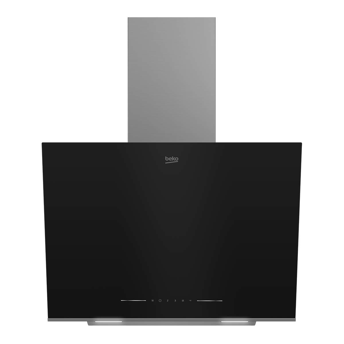 Campana decorativa Beko 3 niveles de potencia + Booster - BHCA66641BBHS Negro-1