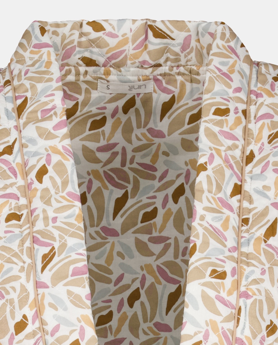 Chaleco guateado estampado Multicolor-5