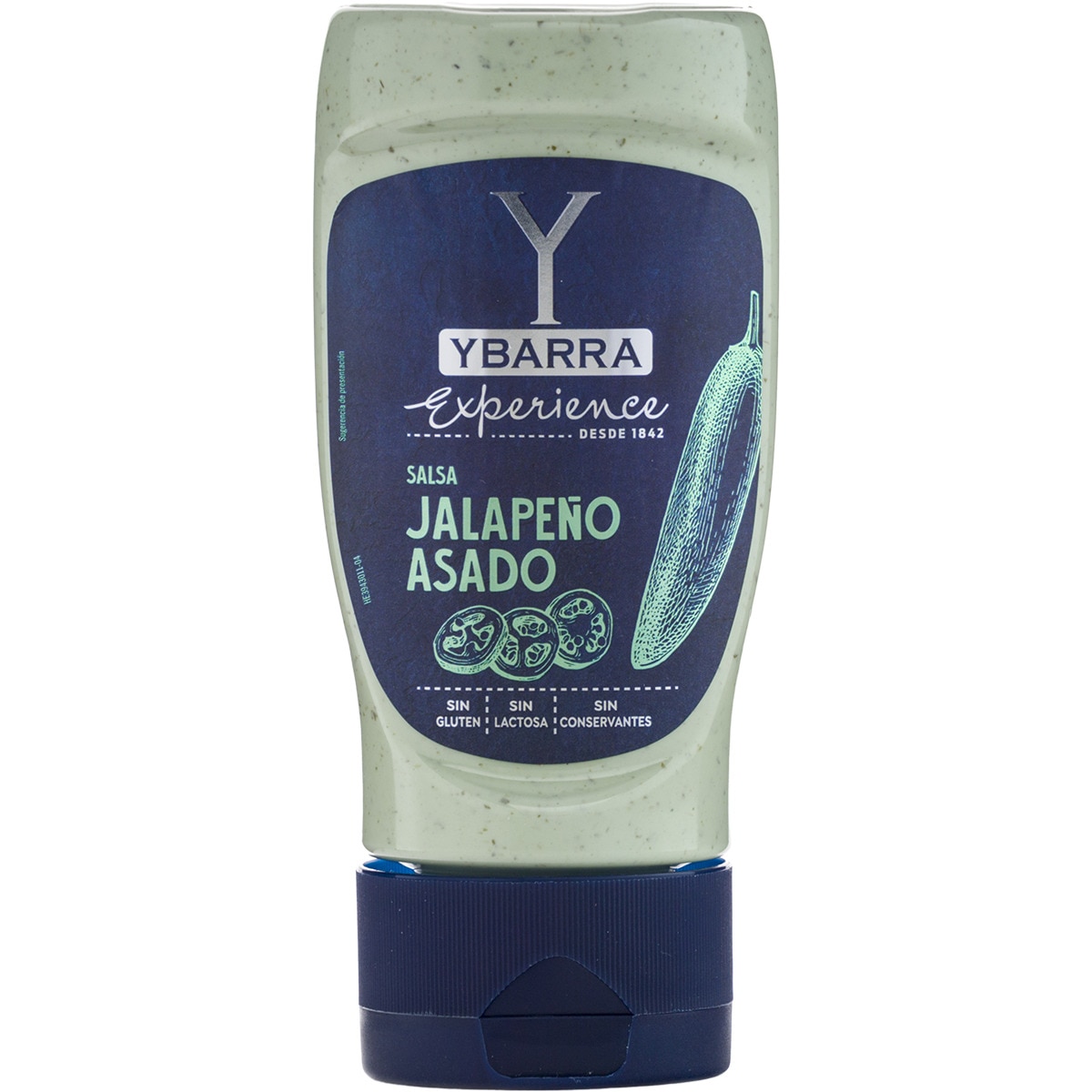 salsa jalapeño asado sin gluten sin lactosa envase 250 ml