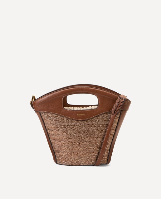 Imagem 0 de Cesta Média com Efeito de Ráfia e Saco Interior