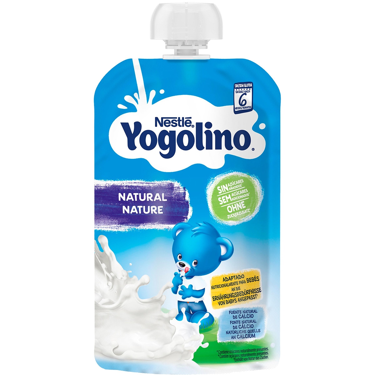 postre lácteo natural sin azúcares añadidos desde 6 meses bolsita 100 g