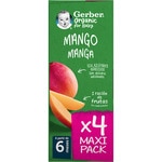 organic mango with no added sugar ages 6+ months 4-pack sachets 90 g