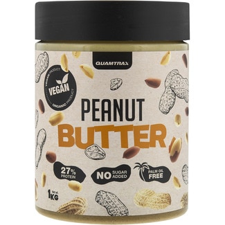 mantequilla de cacahuete vegana sin aceite de palma bote 1 kg - Quamtrax