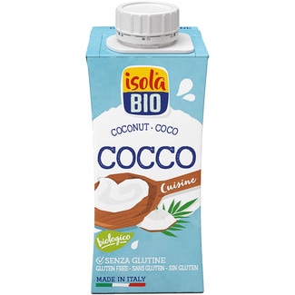 Cuisine leche de coco ecológica para cocinar sin gluten brik 200 ml - Isola Bio