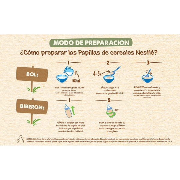 papilla 8 cereales con frutas 0% azúcares añadidos desde 6 meses envase 475 g