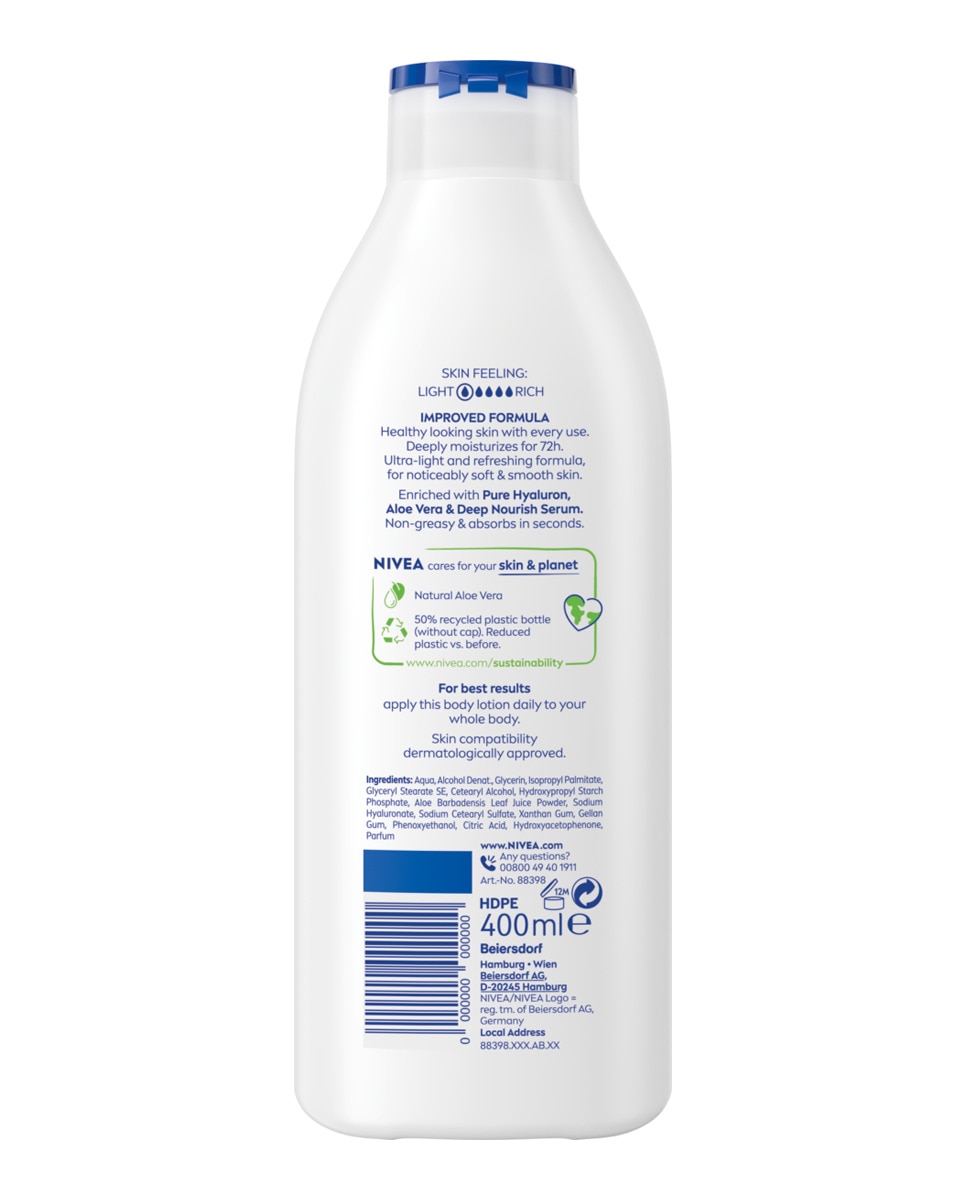 Loción Corporal Aloe Vera 400 ml Nivea 2