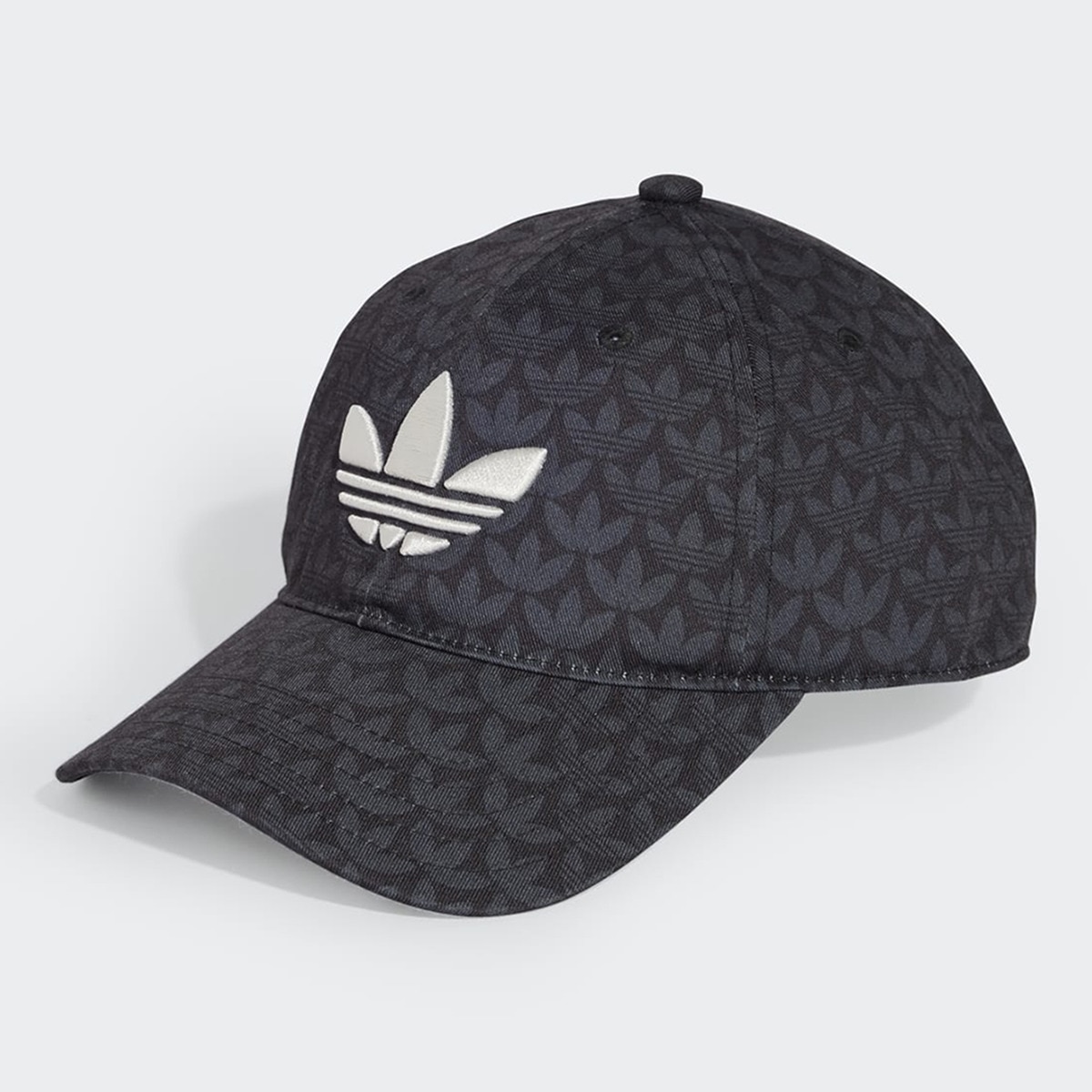 Boné Trefoil Monogram Preto-1