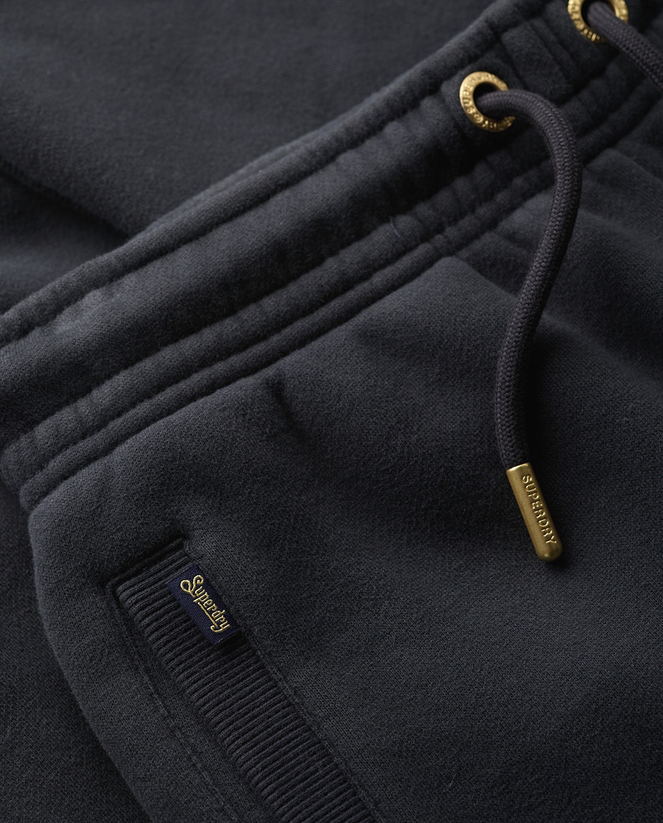 Joggers de Bainhas Elásticas com Logótipo Essential Azul-marinho-6