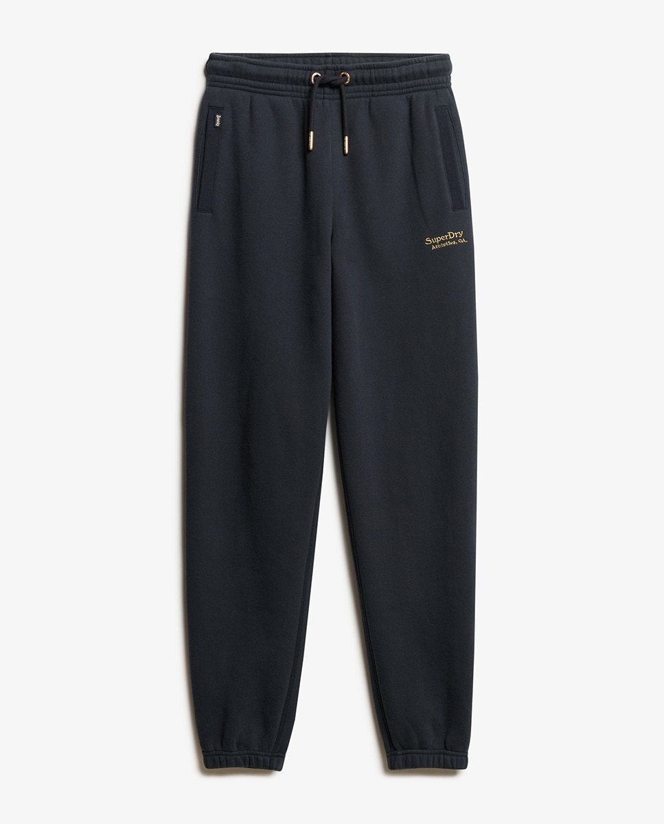Joggers de Bainhas Elásticas com Logótipo Essential Azul-marinho-5
