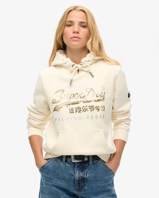 Imagem 0 de Sweatshirt Gráfica com Capuz com Adornos e Logótipo