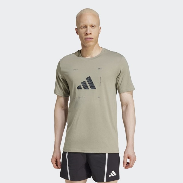 Imagem 0 de T-shirt de Homem Climacool Training Camo Logo Graphic