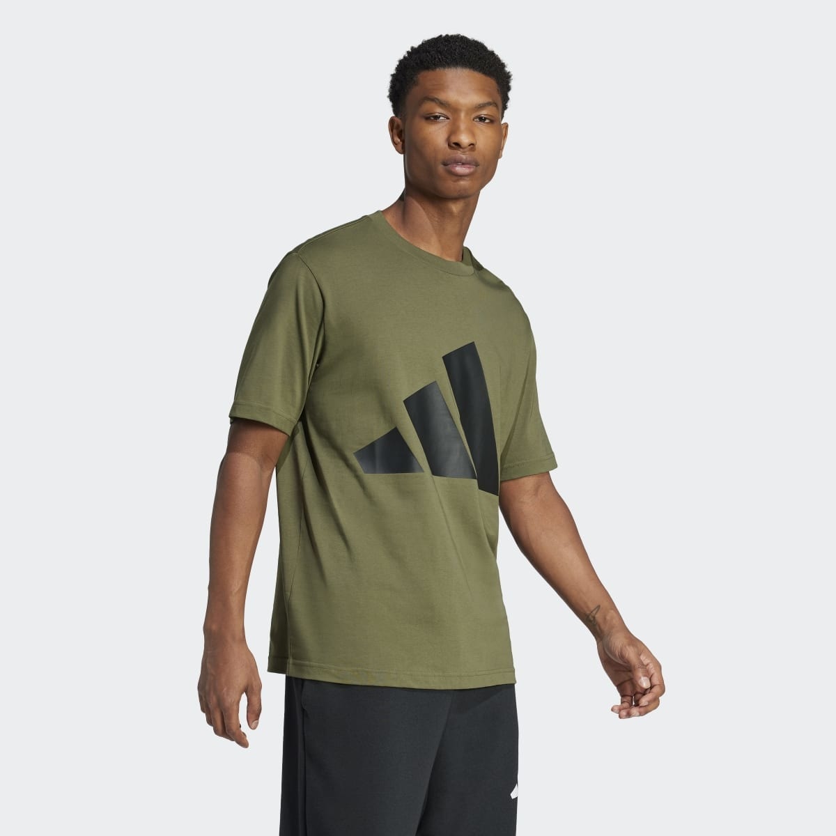 T-shirt de Homem Essentials Big Logo Verde-4