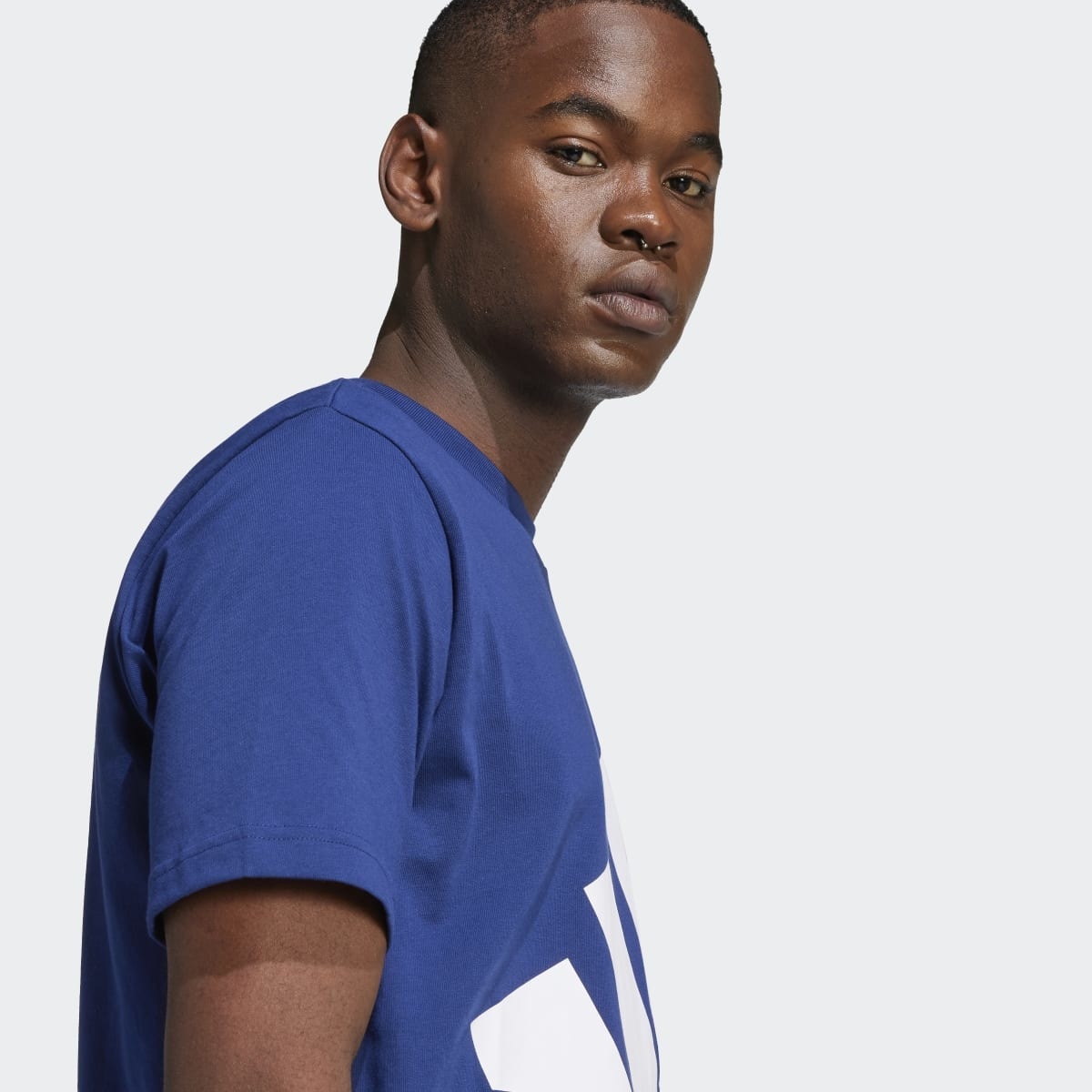 T-shirt de Homem Essentials Big Logo Azul-3