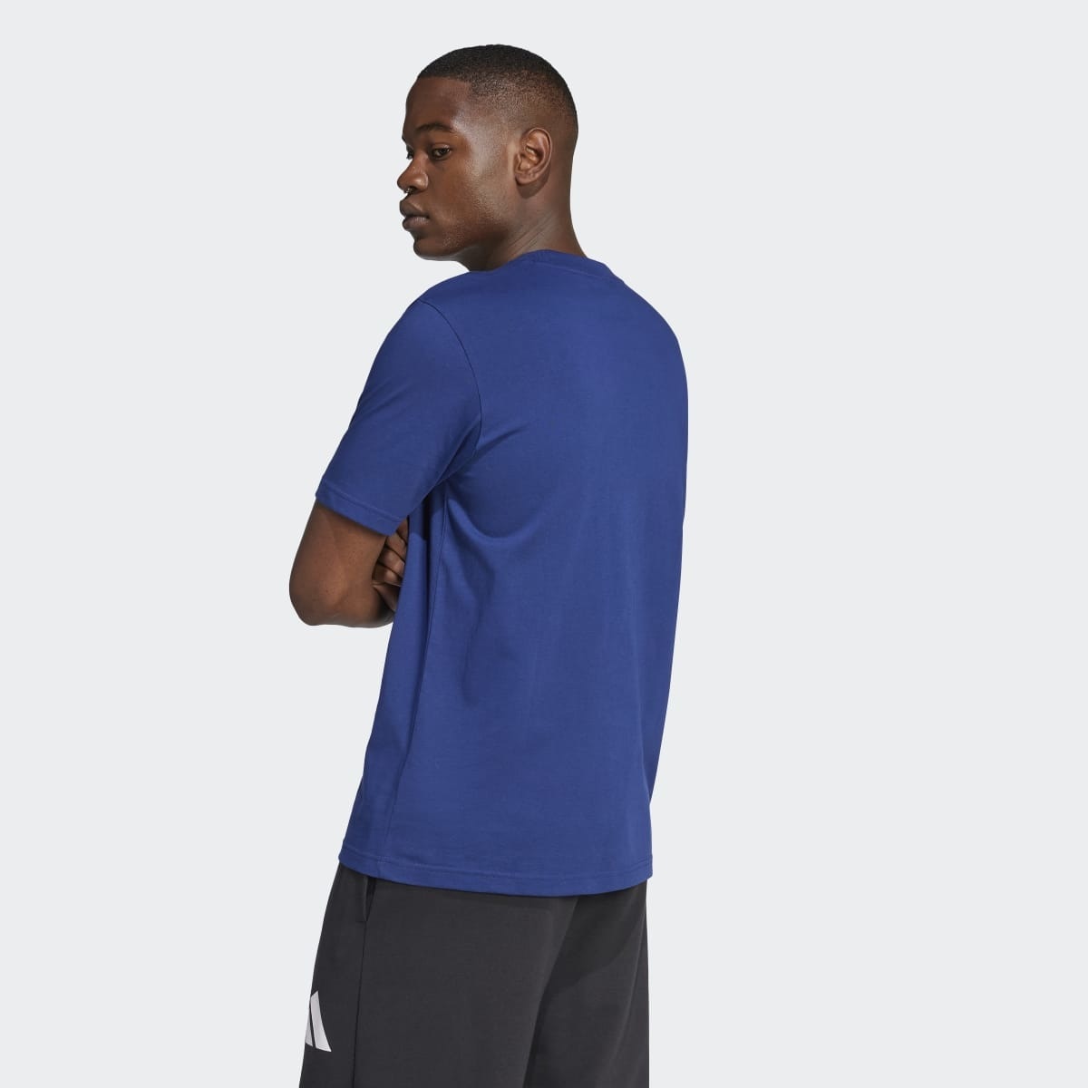 T-shirt de Homem Essentials Big Logo Azul-2