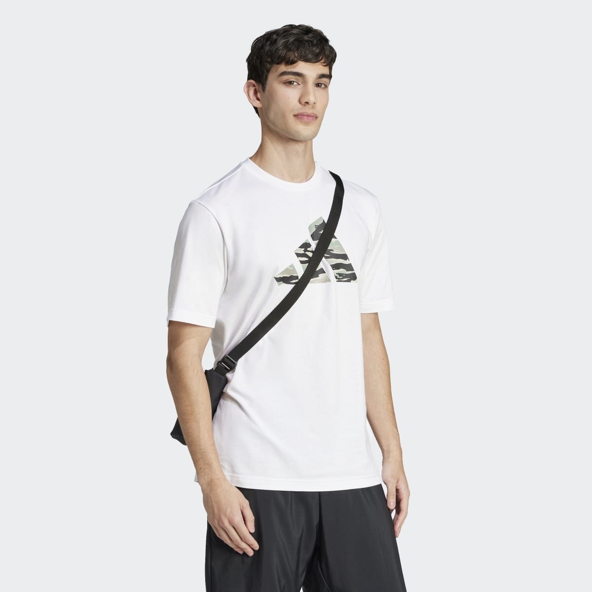 T-shirt de Homem Codes Camo Graphic Branco-4