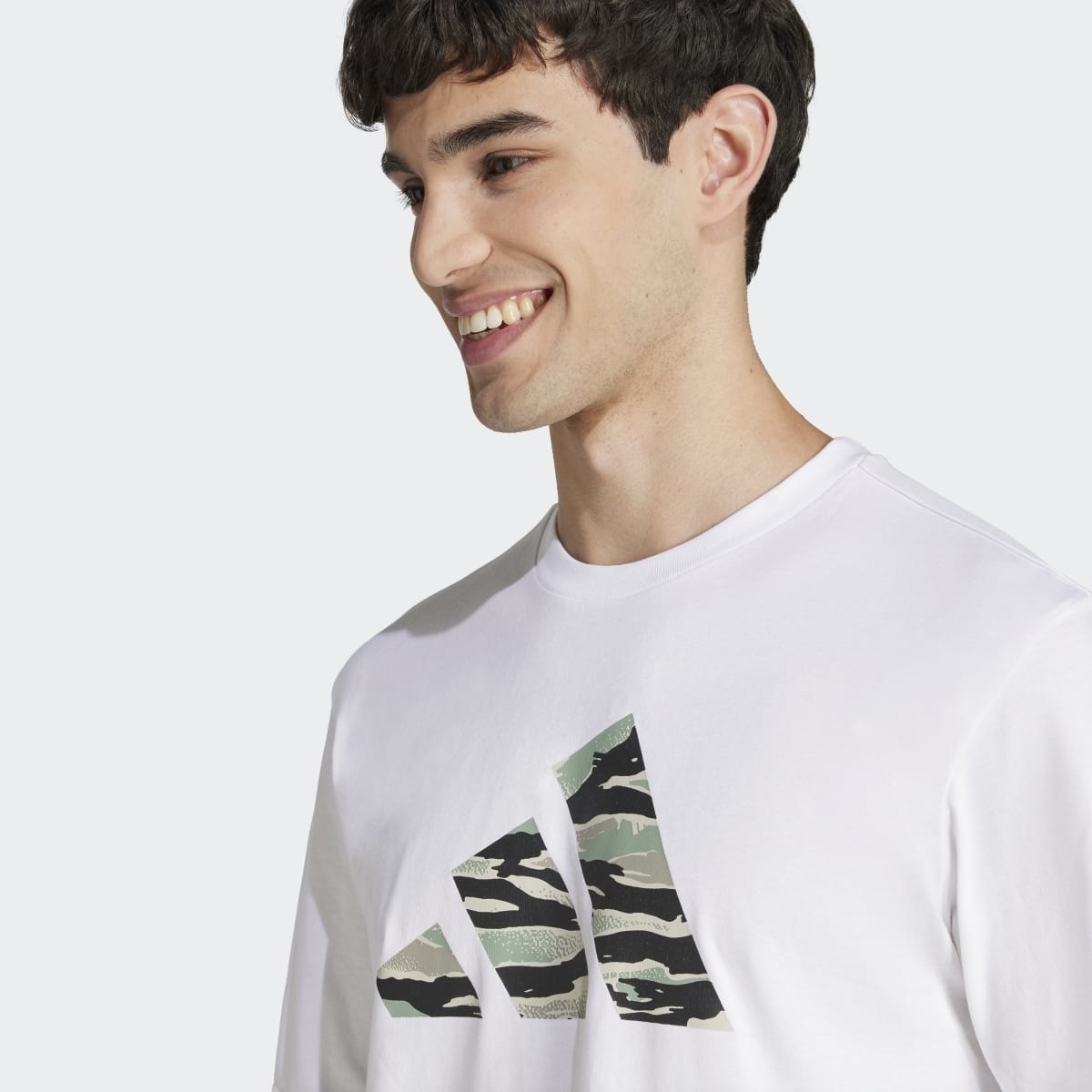T-shirt de Homem Codes Camo Graphic Branco-3