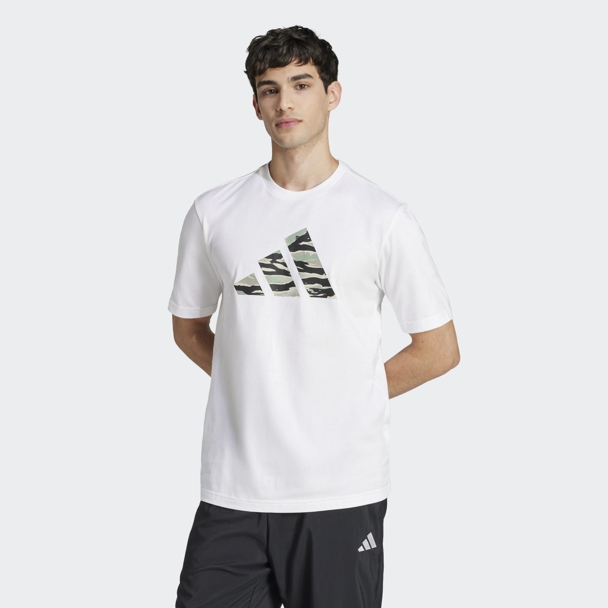 T-shirt de Homem Codes Camo Graphic Branco-1