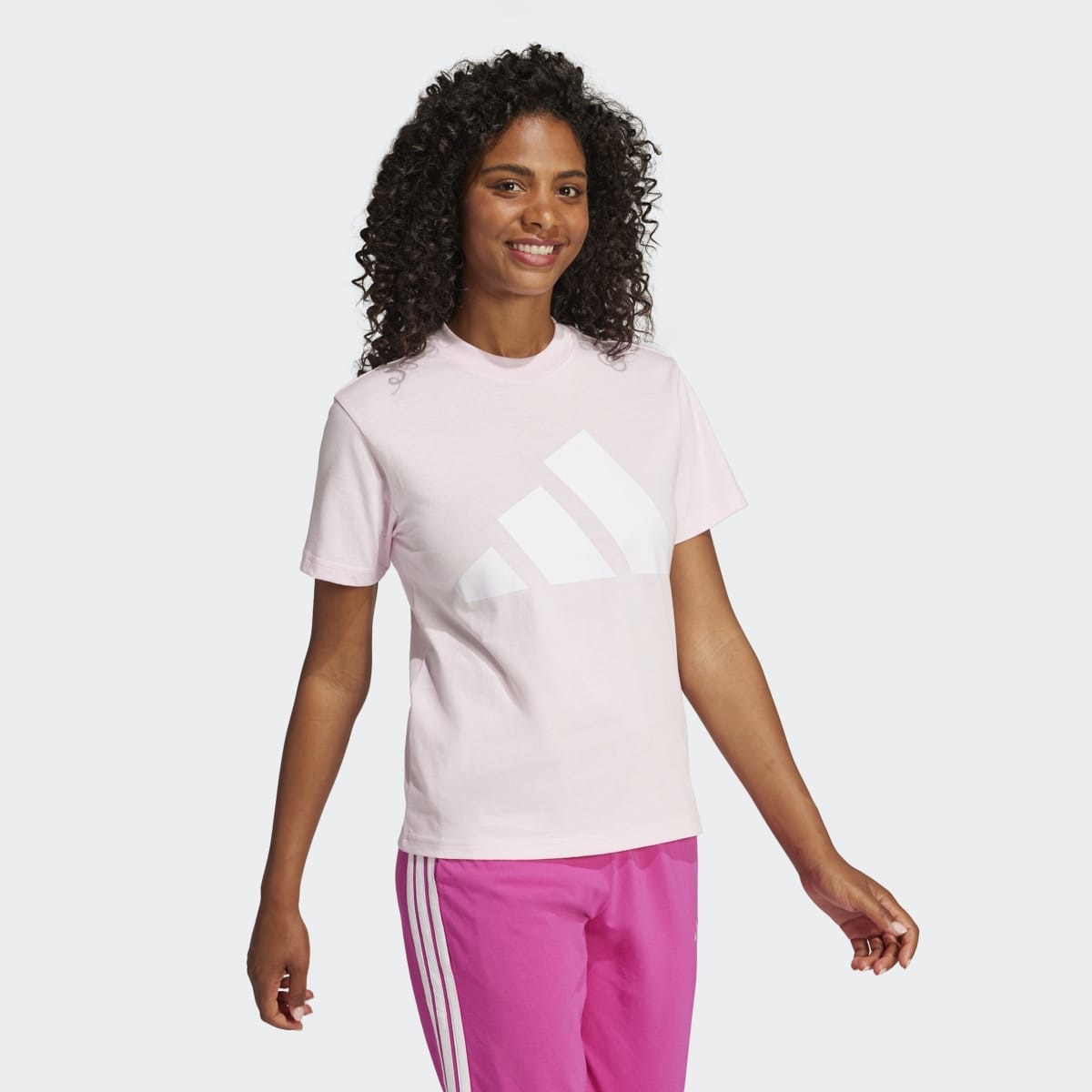 T-shirt de Mulher Essentials Big Logo Cotton Rosa-4