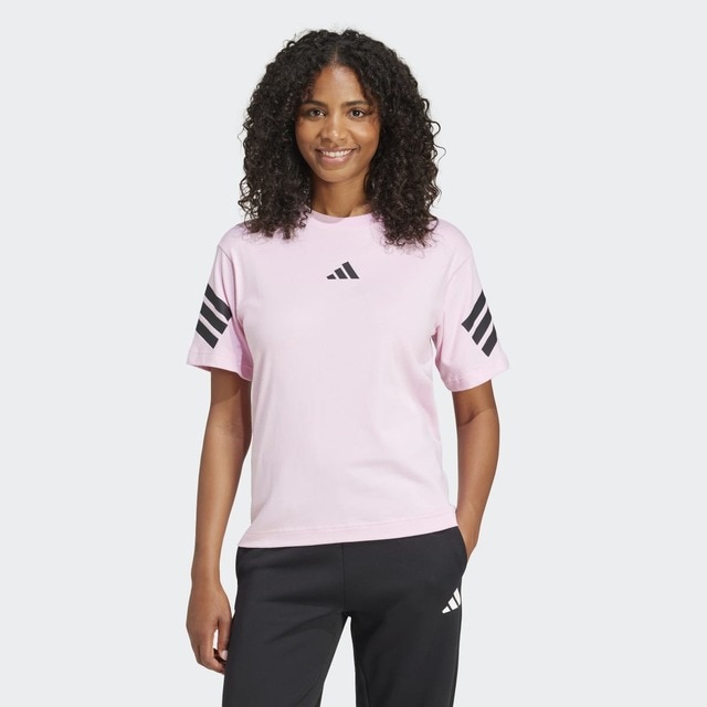 Imagen 0 de Camiseta de mujer Future Icons 3 bandas Adidas