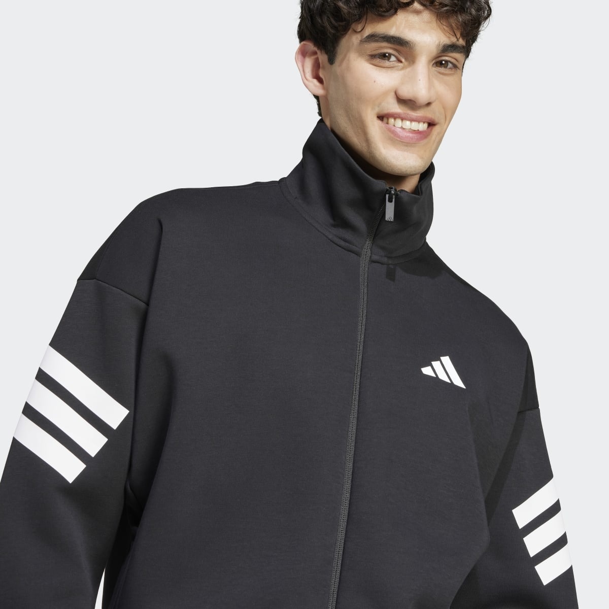 Casaco de Homem Future Icons Woven 3 Faixas Preto-3