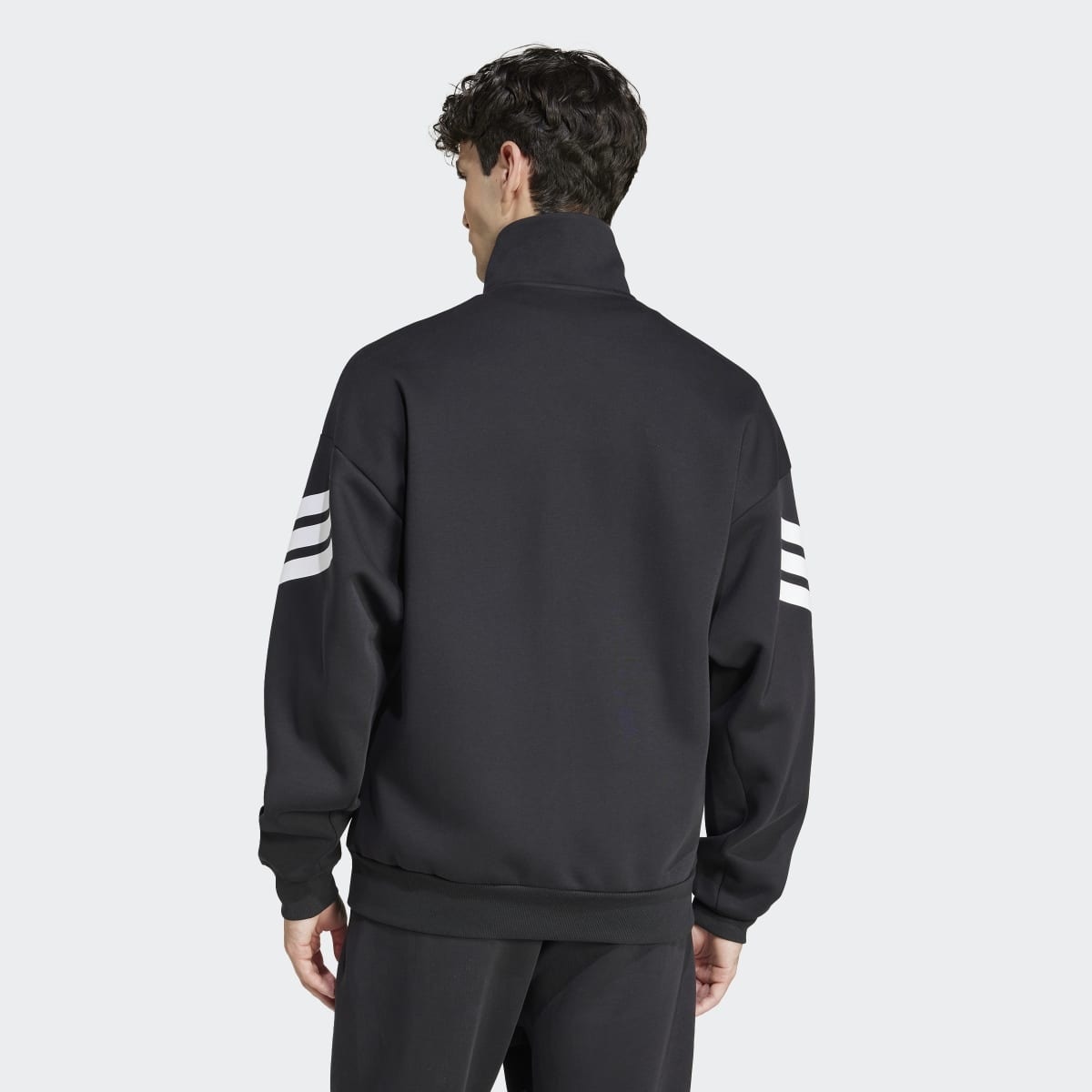 Casaco de Homem Future Icons Woven 3 Faixas Preto-2