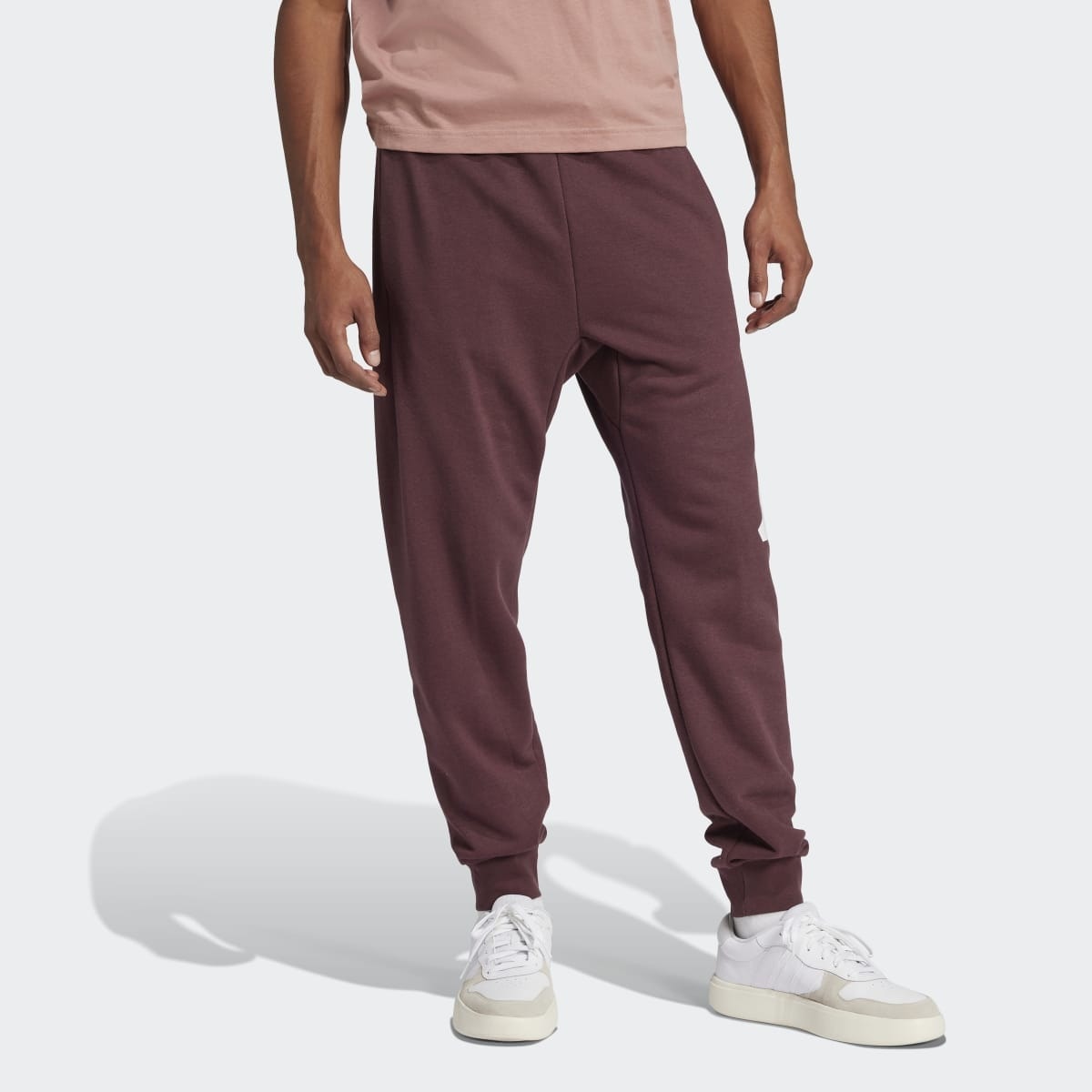 Calças de Homem Essentials Big Logo French Terry Vermelho-4