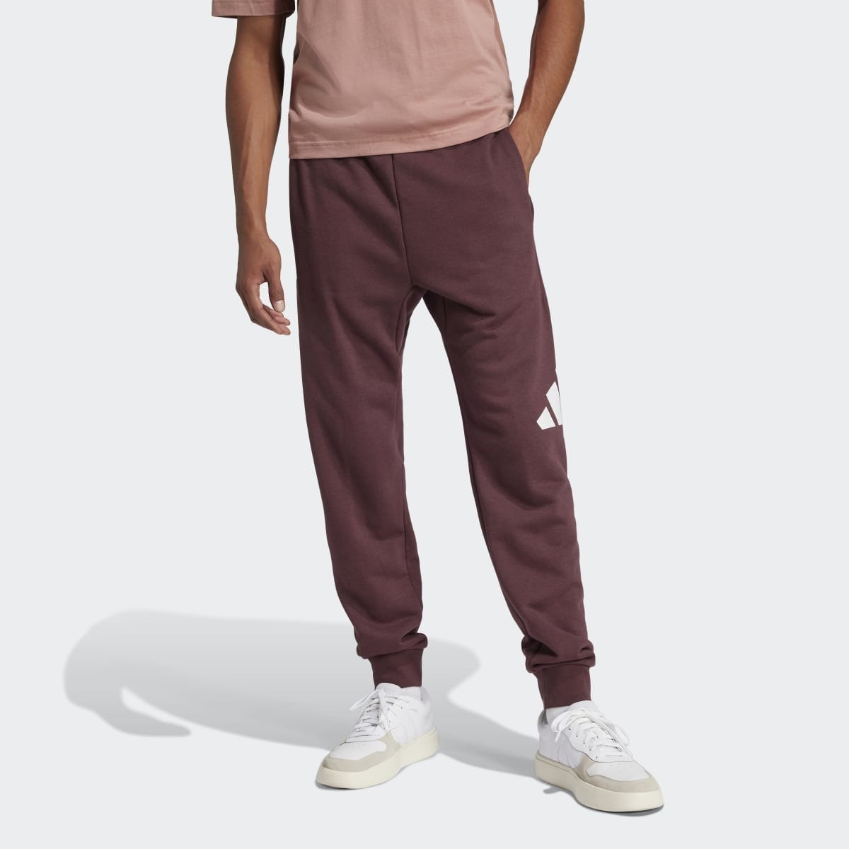 Calças de Homem Essentials Big Logo French Terry Vermelho-1