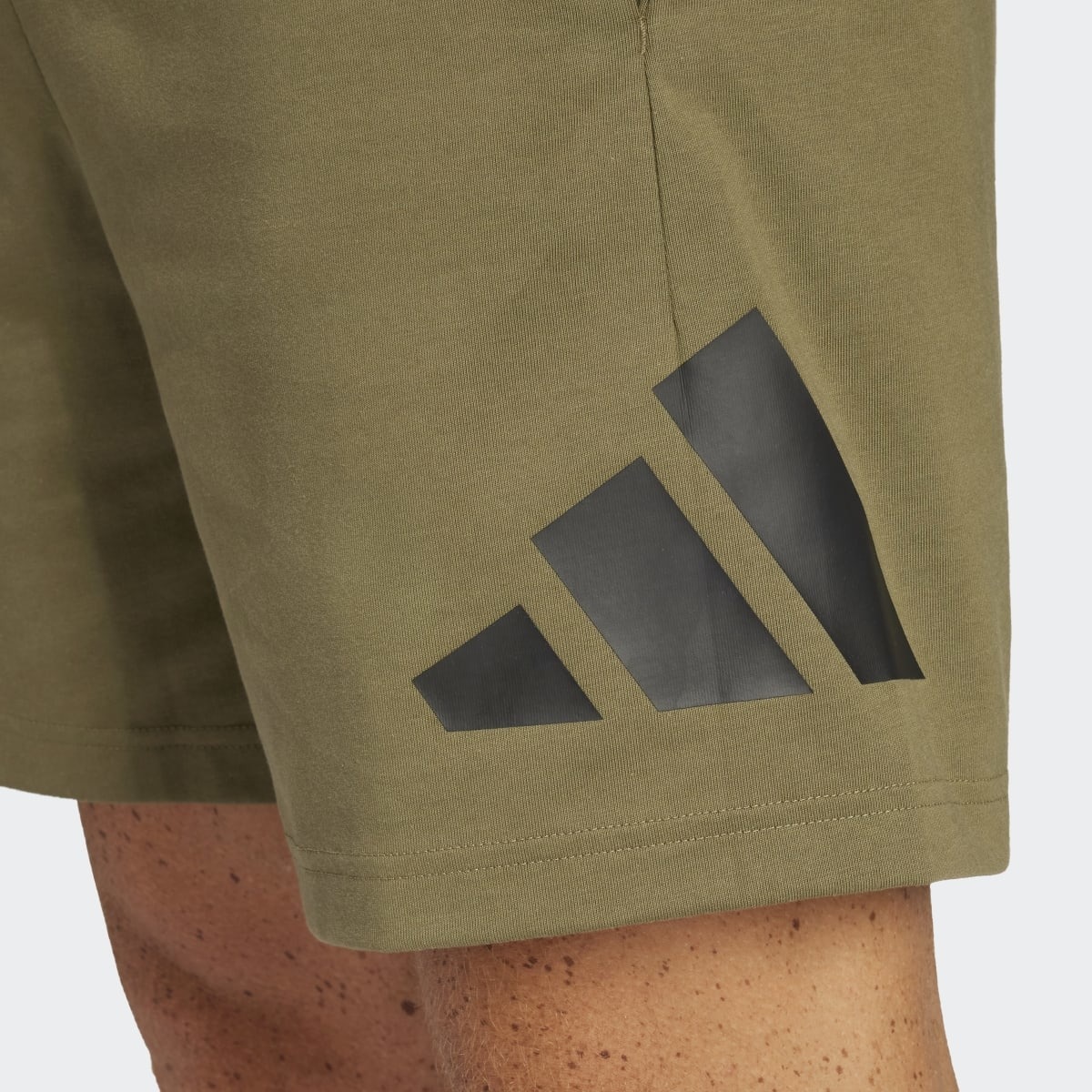 Calções de Homem Essentials Big Logo Single Jersey Verde-3