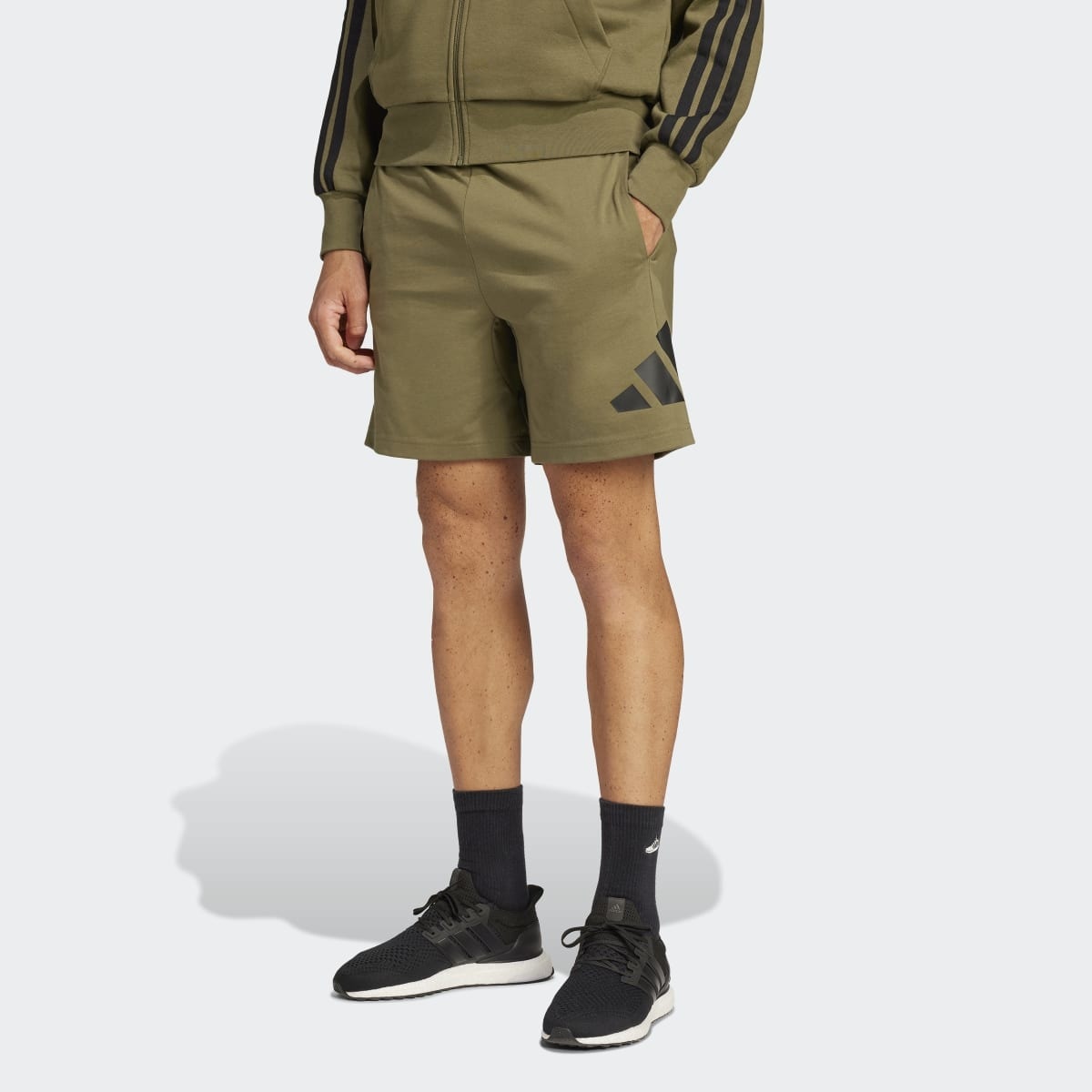 Calções de Homem Essentials Big Logo Single Jersey Verde-1