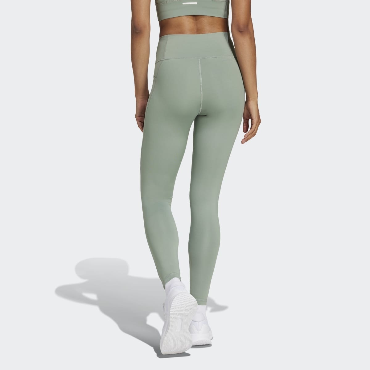 Leggings 7/8 de Mulher Running Essentials Verde-2
