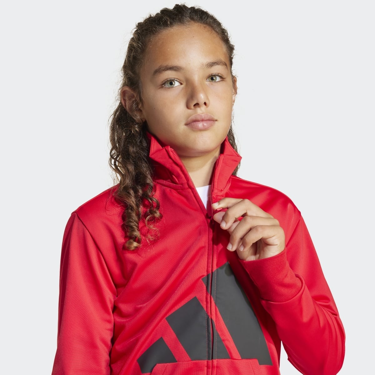 Fato de Treino de Criança Essentials Climacool Vermelho-3