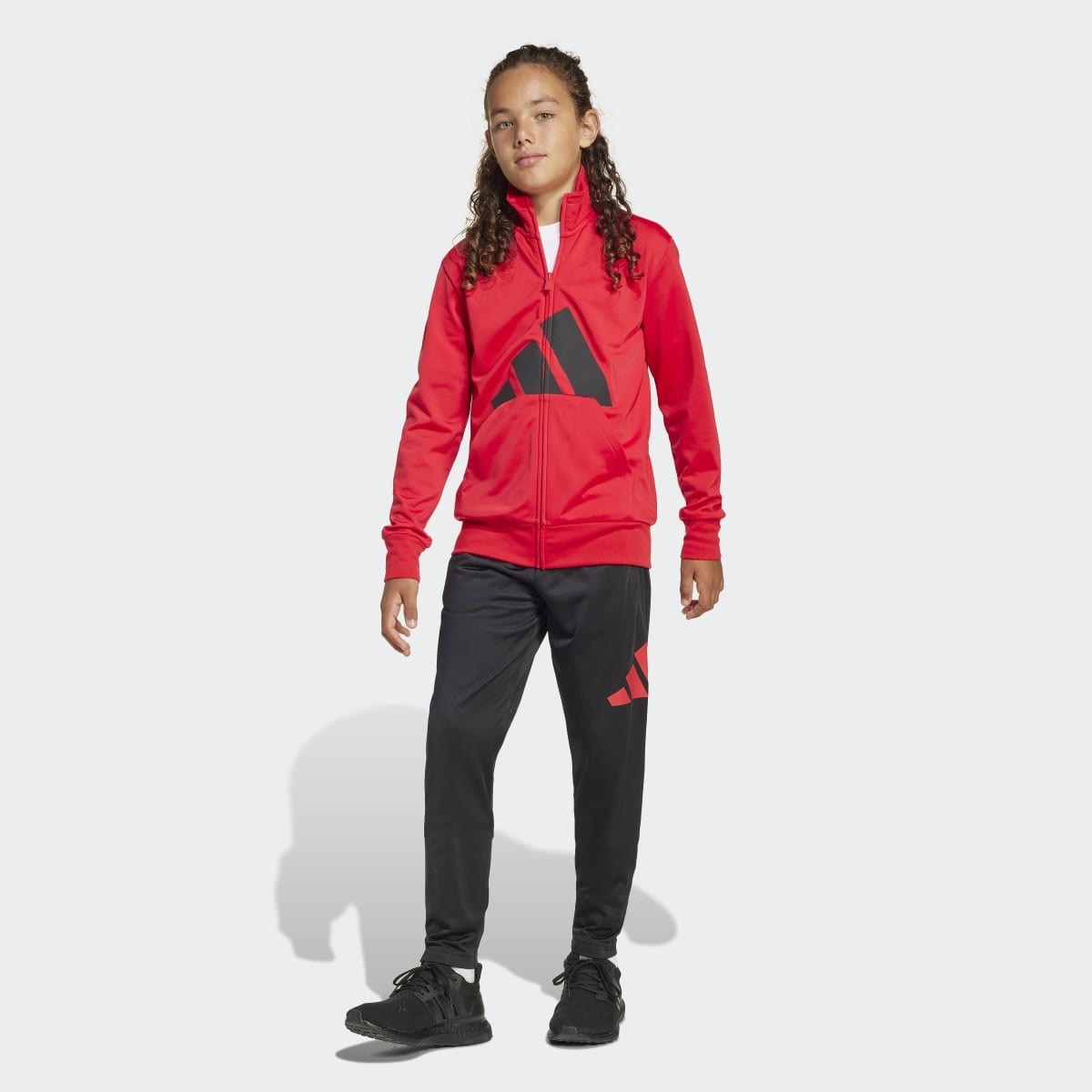 Fato de Treino de Criança Essentials Climacool Vermelho-1