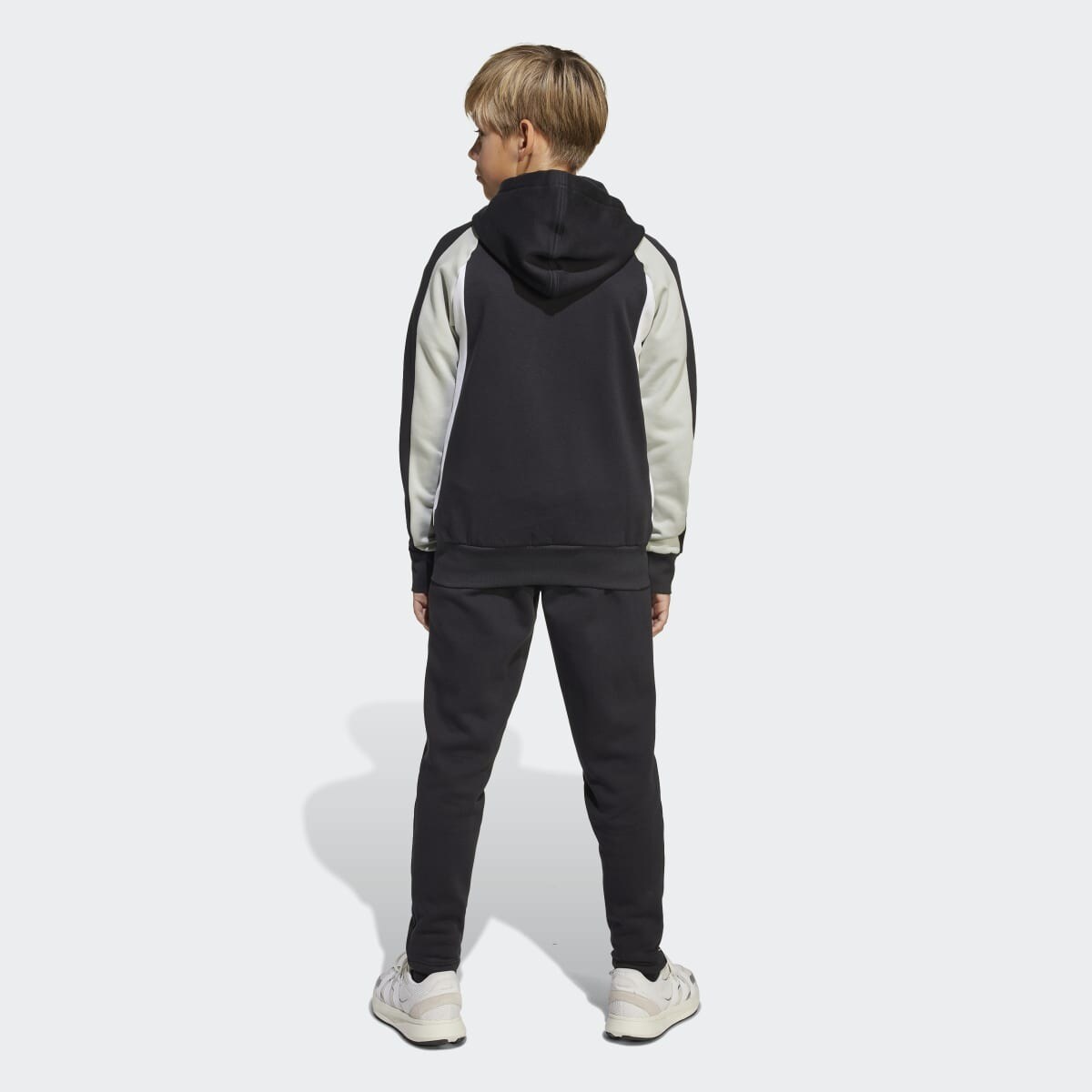 Fato de Treino de Criança Seasonal Essentials Colorblock Fleece Preto-2