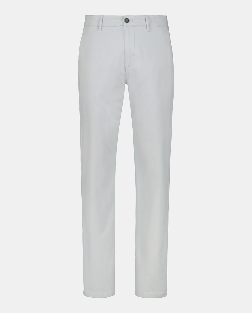 Calças Chino Straight Stretch Coloridas Cinzento-claro-4